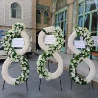 اجاره / کرایه تاج گل مصنوعی ترحیم(خیریه)