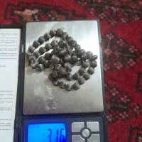تسبیح نقره وانگشتر گردنی