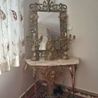 آینه شمعدان برنج