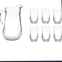 ست پارچ ولیوان اپرا (نوری تازه)7پارچه