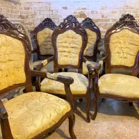 مبل سلطنتی چوبی ۹ نفره