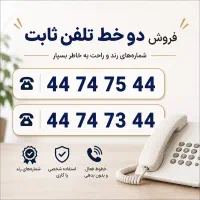 فروش دو خط تلفن ثابت رند