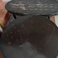 مبل و دو عددمیز  چوب راش نیاز به تعمیر