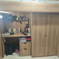 تخت کم جا همه کاره با تخت و میز و کمد و کشو