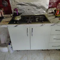 کابینت آشپزخانه ام دی اف و زیر سینک ضد آب است