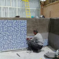 اجرای کاشی وسنگ