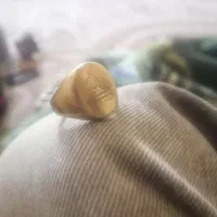 انگشتر طلایی حسبی الله استیل