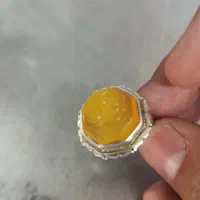 انگشتر نقره با نوشته یا مهدی