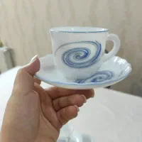 فنجان نعلبکی بارفتن انگلیسی به همراه قندان