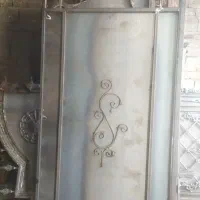 درب حیاط ساده وگلدار