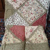 رو تختی پنبه دوزی چهل تیکه دونفره ودو تابلوماندگار