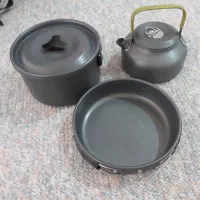 ست ظروف سه تکه کوهنوردی نو آکبند اصلا استفاده نشده