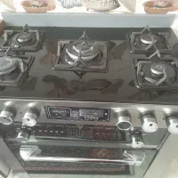 اجاق گاز مارک تکنو طرح فر شیشه نشکن
