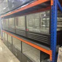 شوکیک یخچال ویترینی کیک کافه شوکیس شیشه ای مشکی