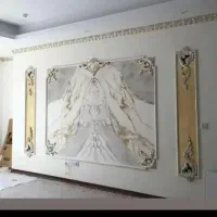 نصب کاغذدیواری.پوستردیواری..ماربل شیت ترموفود