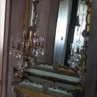 آینه و  کنسول با شمعدان