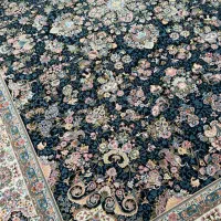 جفت ۱۲متری سرمه‌ای طرح افشان ۷۰۰ شانه * تراکم ۲۵۵۰