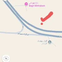 زمین روبرو آرامگاه چغادک نزدیک اتوبان