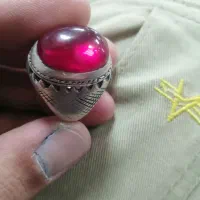 انگشتر یاقوت نقره