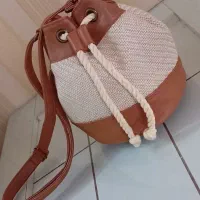 کوله پشتی دخترانه نگین دار و دو عدد کیف دوشی