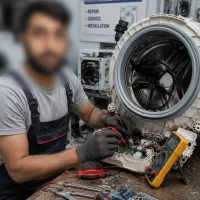 تعمیر تخصصی و سرویس کامل ماشین لباسشویی در محل