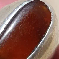 انگشتر کهنه نگین کهربا