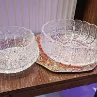 کاسه آجیل خوری و میوه خوری  کریستال قدیمی اصل چک