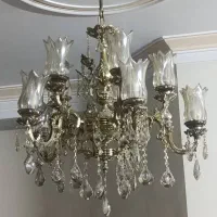 لوستر برنزی ده شاخه