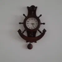 ساعت دیواری طرح لنگر جنسش چوب