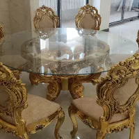 میز و صندلی ناهارخوری پلیمری ۸نفره برند ماندگار