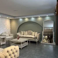 مبلمان کاج(کاجی)فرانسوی همراه با آینه