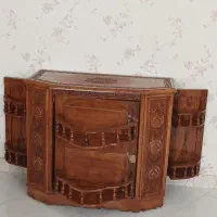 میز بار کنسولی تمام منبت کاردست قدیمی آنتیک عتیقه