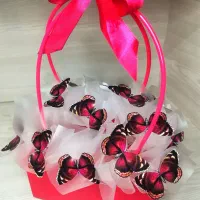 دسته گل پروانه  گل رز ربانی