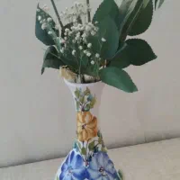 گلدان رنگی سالم تزئینات
