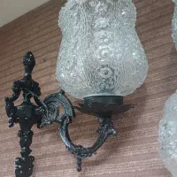 دو چراغ دیواری قدیمی