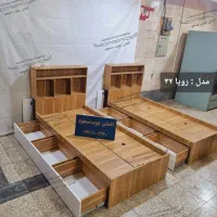 تخت خواب یک نفره الماس چوب ( مدل رویا ۳۲ )