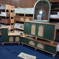 سبز کنسول میزتلویزیون جاکفشی همه باهم رنگ سبز جذاب