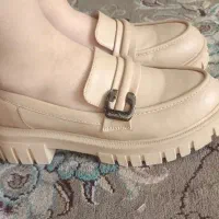 کفش کالج زنانه و دخترانه کرمی  نو نو