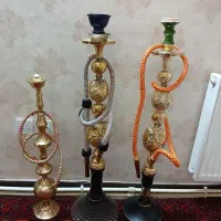 قلیان دله قهوه جوش برنجی برنزی برنزظروف دکوری