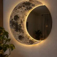 آینه ماه سه‌بعدی دکوری خاص و دست ساز