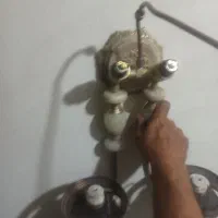 چراغ دیواری برنج برنز قدیمی 3