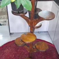 پایه گلدان چوب گردو مفت زیر قیمت معاوضه با جاکفشی