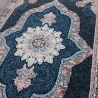 فرش 700شانه رنگ آبی در حد نو
