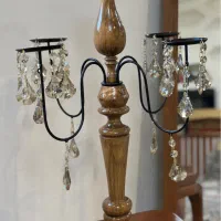 شمعدان چوب راش