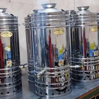 سماور گازی هیئتی بزرگ/مجلسی تمام استیل