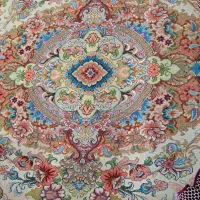 فرش دستباف خطیبی بانخ های مرینوس و ابریشم طبیعی