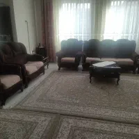 مبلمان ۷نفره  کرم قهوه ای