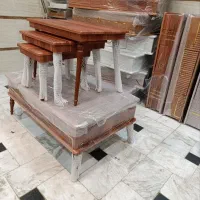 میزجلو مبلی چهار تیکه میز عسلی رنگ بندی قیمت واقعی