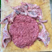 اسکلت مرغ چرخ شده