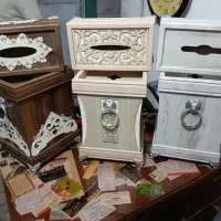 سطل زباله چوبی
